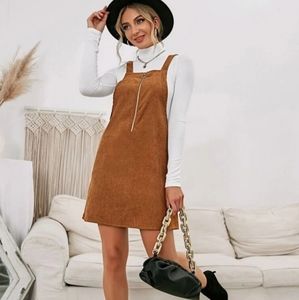 Shein corduroy overall dress (Newwithouttags)